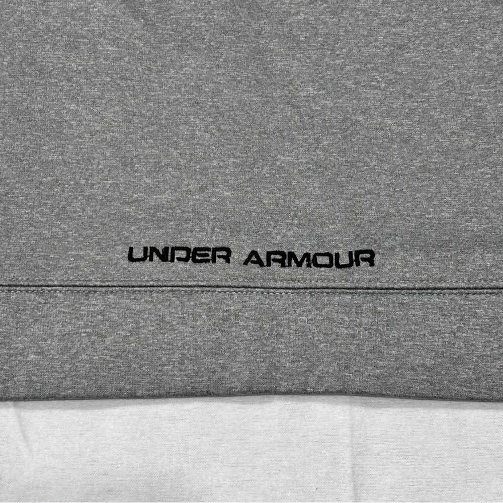 Under Armour Men's Loose Fit Hoodie Sweatshirt Size Medium Gray And Neon Green - Picture 7 of 9